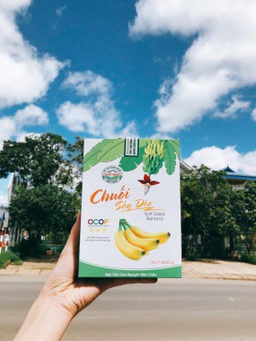 Chuối sấy dẻo Mộc Châu – HTX Thanh Quyết ( 200G)